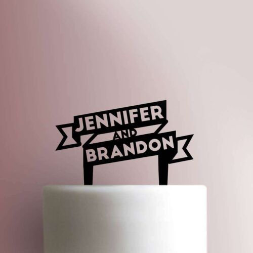 Custom Banner Cake Topper 100