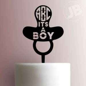 Custom Initials Its a Boy Cake Topper 100