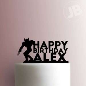 Custom Wolverine Happy Birthday Cake Topper 100