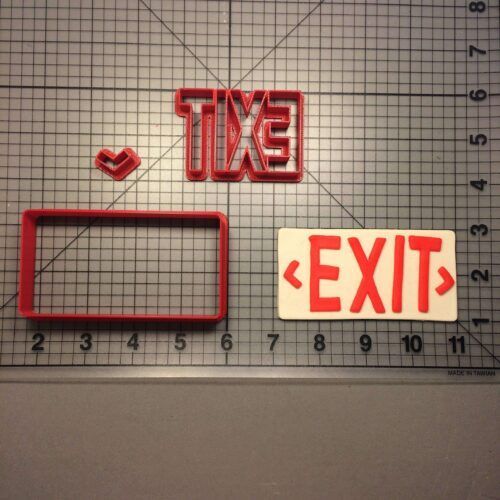 Exit Sign 100 Cookie Cutter Set