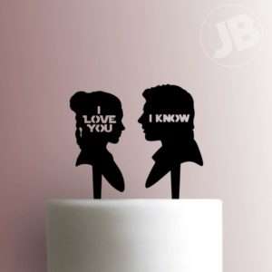 Han and Leia Cake Topper 100