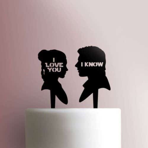 Han and Leia Cake Topper 100