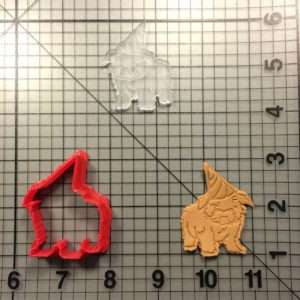 Happy Birthday Puppy 100 Cookie Cutter and Stamp (embossed 1)