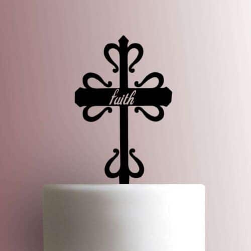 Faith Cross 225-A032 Cake Topper