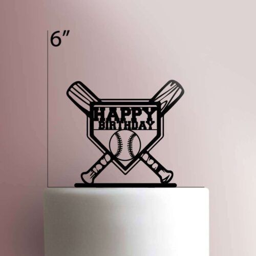 Happy Birthday Baseball 225-357 Cake Topper