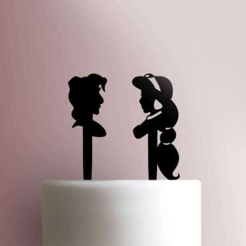 Jasmine and Aladdin Cake Topper 100