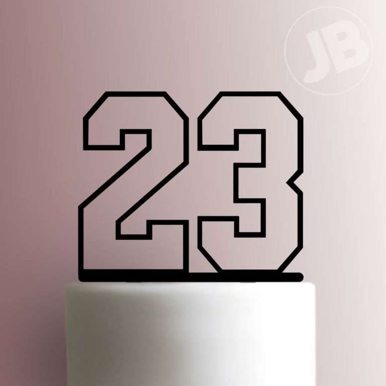 Jordan 23 Cake Topper 100