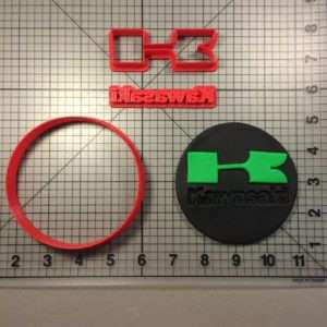 Kawasaki Logo Cookie Cutter Set