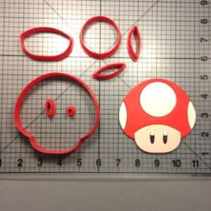 Super Mario - Mushroom 266-B946 Cookie Cutter Set (4 inch)