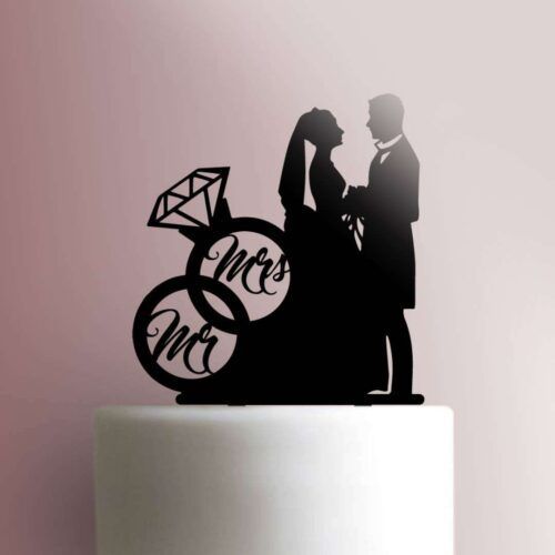 Mr. and Mrs. Cake Topper 100