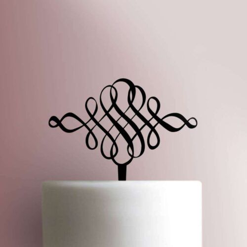 Swirl Cake Topper 100
