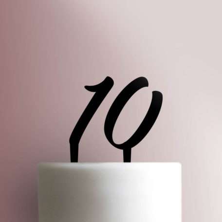 Ten Cake Topper 100