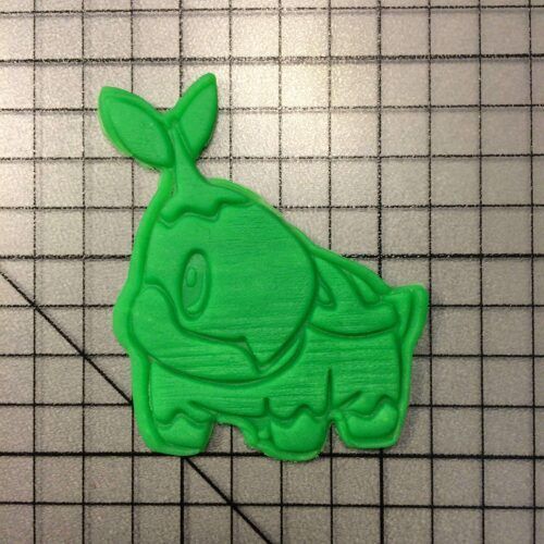 Turtwig 100 Cookie Cutter and Stamp (embossed 2)