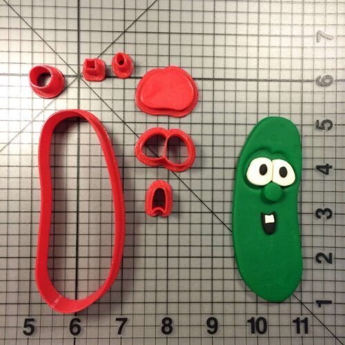 Veggie Tales Larry Cucumber Cookie Cutter Set
