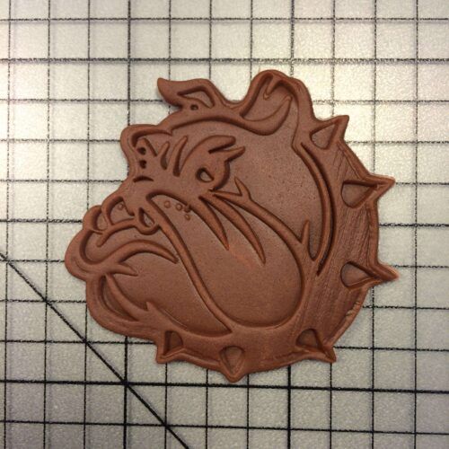 Bulldog 100 Cookie Cutter and Stamp (embossed 2)