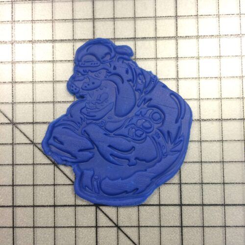 Bulldog 102 Cookie Cutter and Stamp (embossed 2)