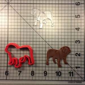 Bulldog 103 Cookie Cutter and Stamp (embossed 1)