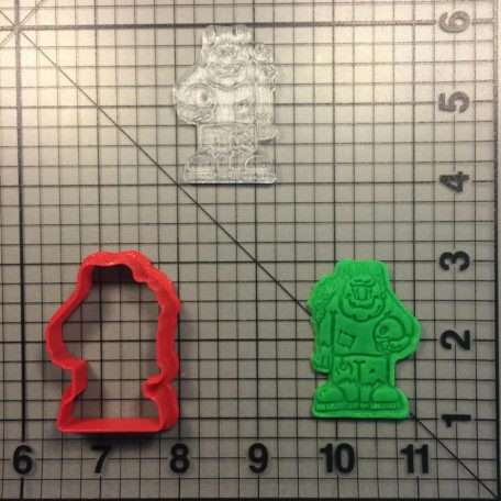 Frankenstein 100 Cookie Cutter and Stamp (embossed 1)
