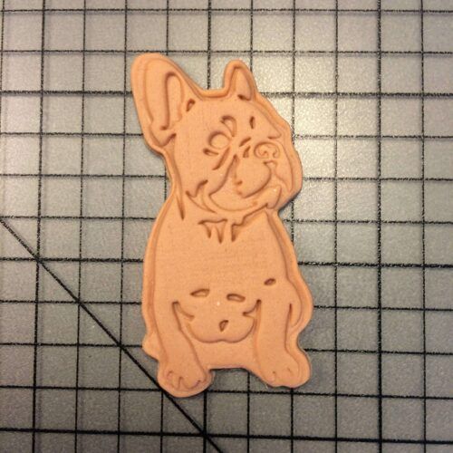 French Bulldog 100 Cookie Cutter and Stamp (embossed 2)