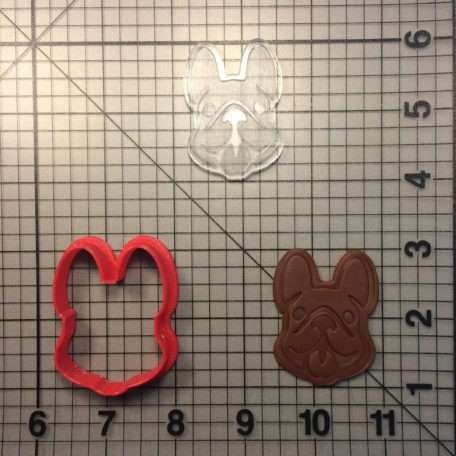 French Bulldog 102 Cookie Cutter and Stamp (embossed 1)
