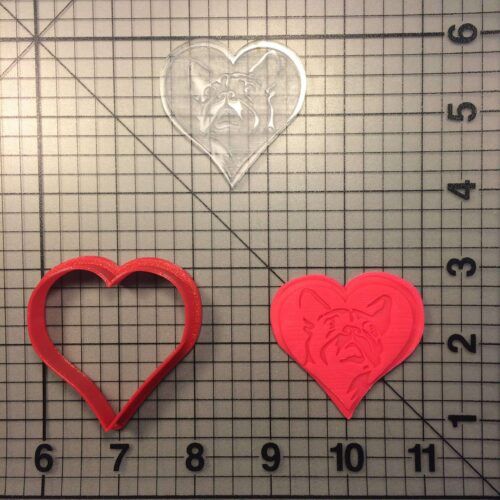 French Bulldog 105 Cookie Cutter and Stamp (embossed 1)