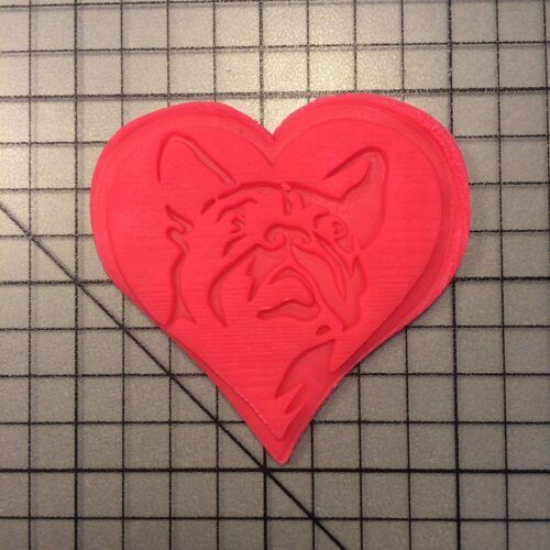 French Bulldog 105 Cookie Cutter and Stamp (embossed 2)