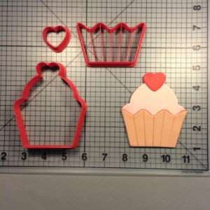 Heart Cupcake 100 Cookie Cutter Set
