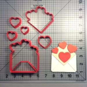 Heart Envelope 100 Cookie Cutter Set