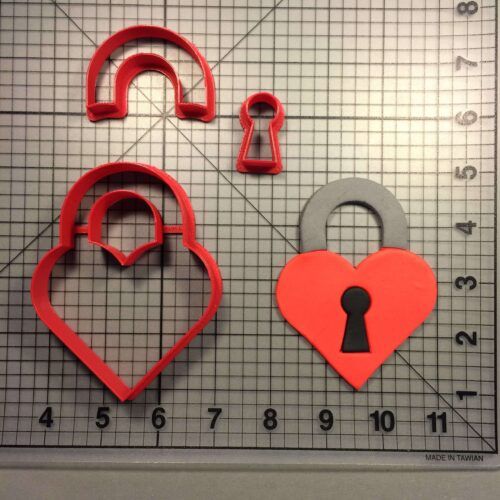 Heart Padlock 101 Cookie Cutter Set