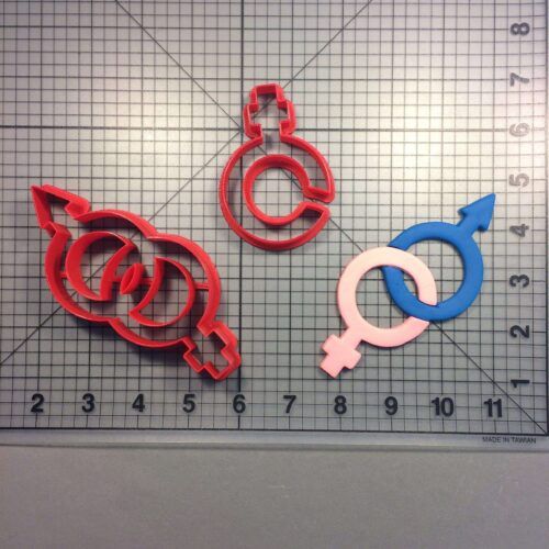 Male Female Symbol 100 Cookie Cutter Set