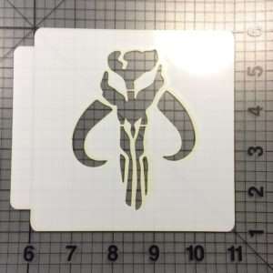 Mandalorian Emblem Stencil 100