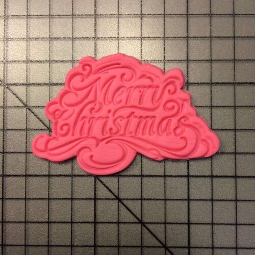 Merry Christmas 100 Cookie Cutter and Stamp (embossed 2)