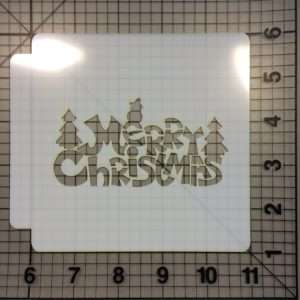 Merry Christmas Stencil 100