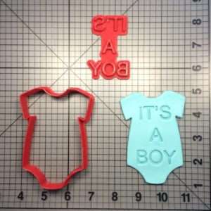 Onesie Boy 101 Cookie Cutter and Stamp