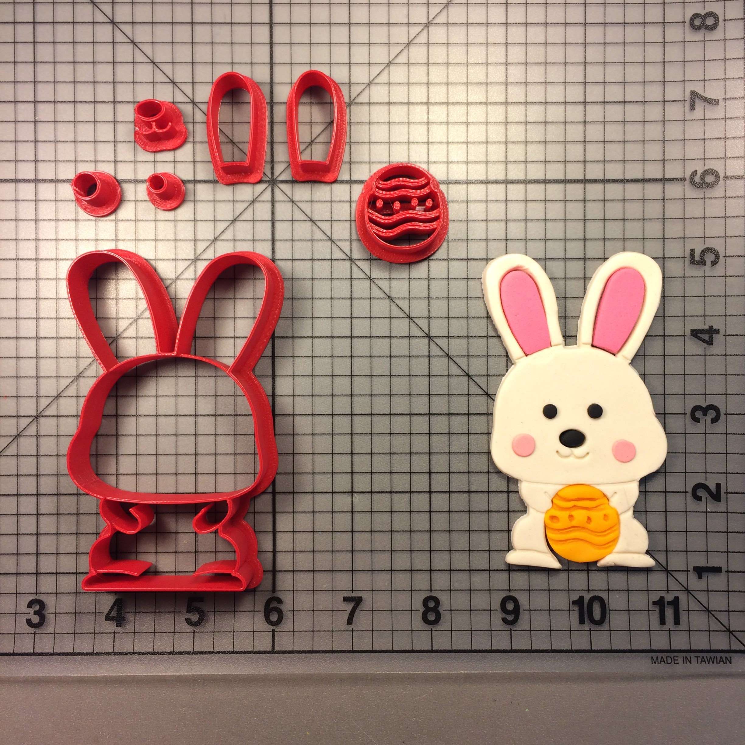 Easter Egg Bunny Cookie Cutter Stamp Sets