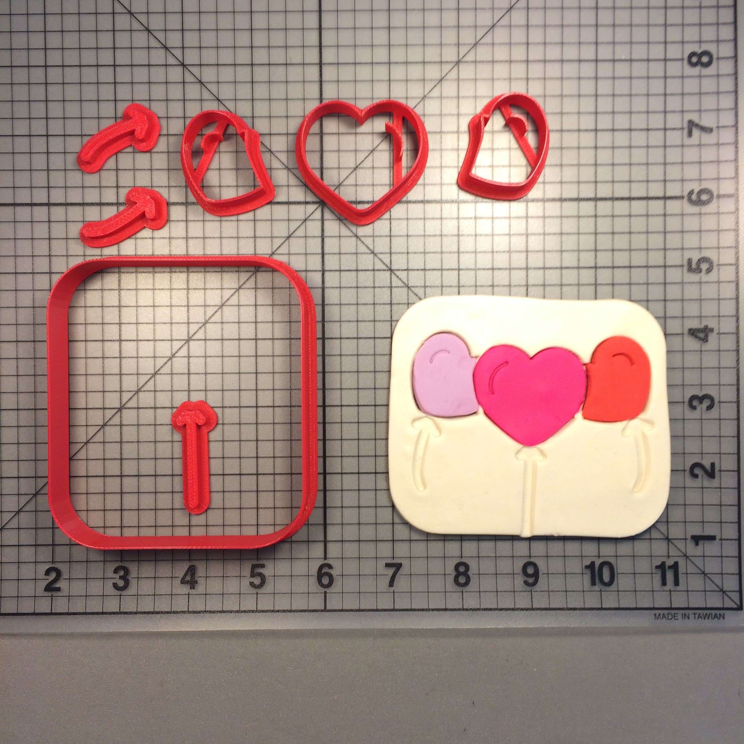 Rose Heart 100 Stencil