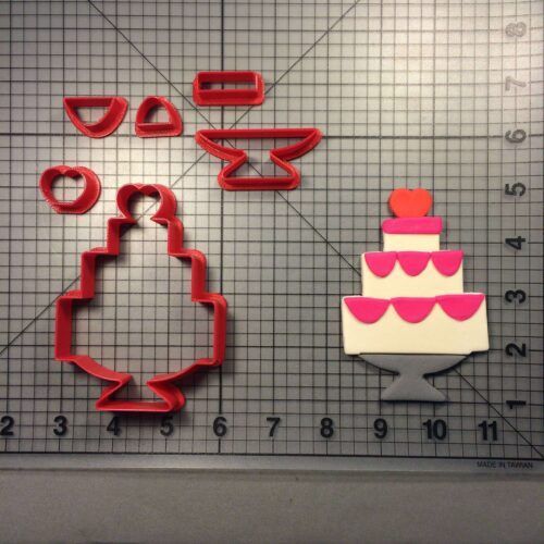 Heart Cake 100 Cookie Cutter Set