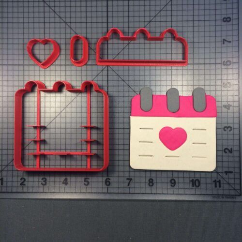 Heart Calendar 100 Cookie Cutter Set