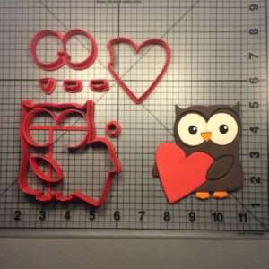 Heart Owl 100 Cookie Cutter Set