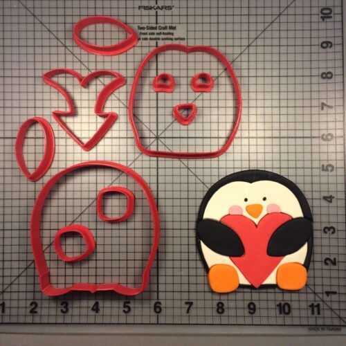 Heart Penguin 100 Cookie Cutter Set