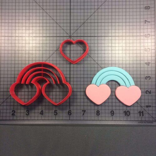 Heart Rainbow 100 Cookie Cutter Set