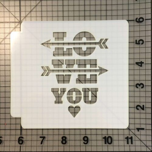 Love You Stencil 100