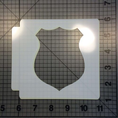 Police Badge Stencil 100