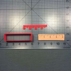 Ruler 100 Cookie Cutter and Stamp