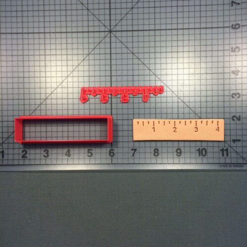 Ruler 100 Cookie Cutter and Stamp