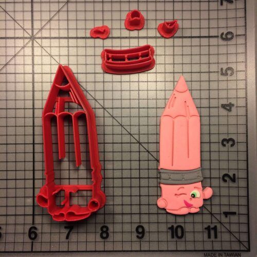 Shopkins- Penny Pencil Cookie Cutter Set