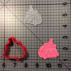Shopkins- Pretty Puff 100 Cookie Cutter and Stamp embossed 1