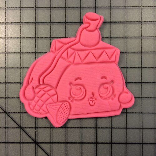 Shopkins- Pretty Puff 100 Cookie Cutter and Stamp embossed 2