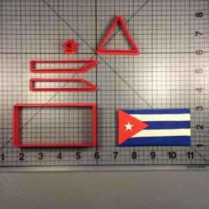 Cuban Flag 100 Cookie Cutter Set