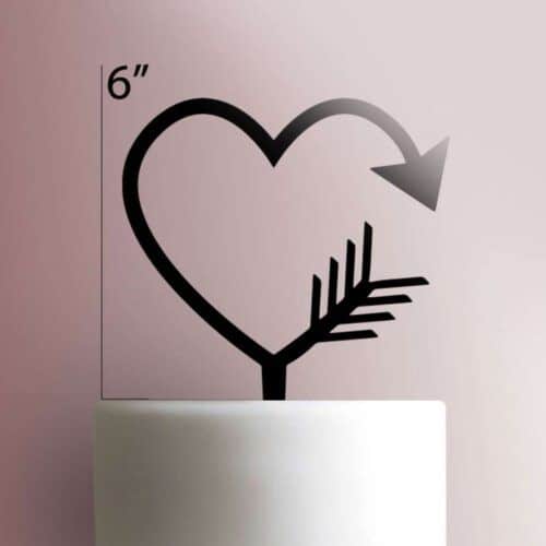 Arrow Heart Cake Topper 101